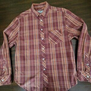 Canterbury of New Zealand Plaid Button Down Shirt Long Sleeve Size L